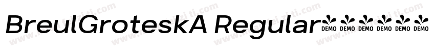 BreulGroteskA Regular字体转换